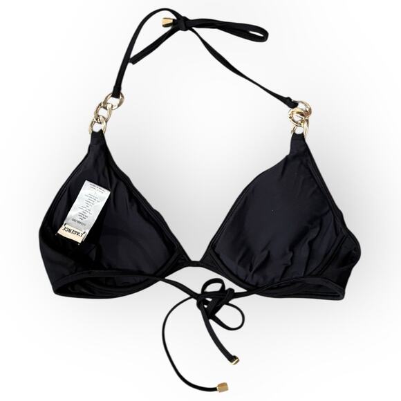 L'AGENCE Annabelle Solids Triangle Bikini Top Size Large - Picture 5 of 8